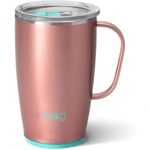 Swig Life Paslanmaz elik Seyahat Kupas(530ml)(Rose Gold)