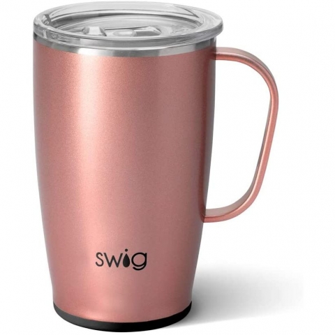 Swig Life Paslanmaz elik Seyahat Kupas(530ml)(Rose Gold)