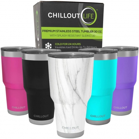 CHILLOUT LIFE 880ml Paslanmaz elik Termos (Mermer)