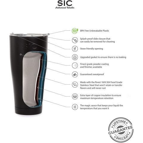 Seriously Ice Cold SIC 880ml Paslanmaz elik Termos (Beyaz Desen)