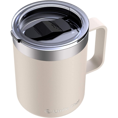 Umite Chef Yal�t�ml� Paslanmaz �elik Termos Kupa (Krem)(340ml)