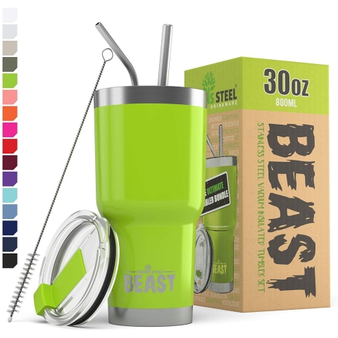 BEAST Paslanmaz elik Termos (Yeil)(880ml)