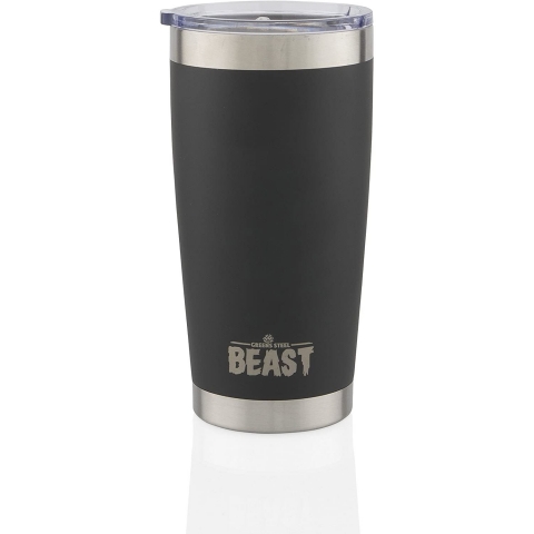 BEAST Paslanmaz elik Termos (Siyah)(590ml)