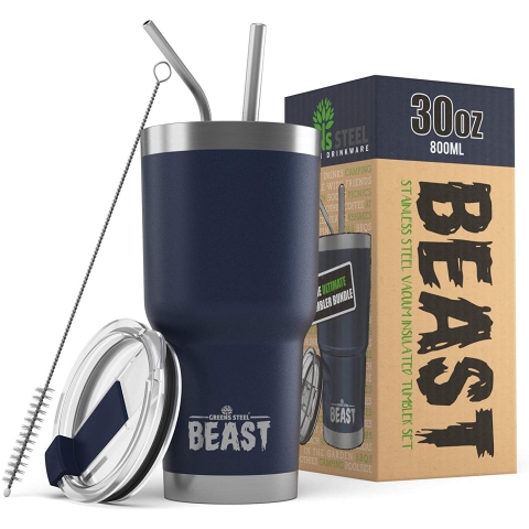 BEAST Paslanmaz elik Termos (Lacivert)(880ml)