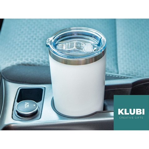 KLUBI 590 ml. Paslanmaz �elik Termos (Beyaz-Yaz�l�)