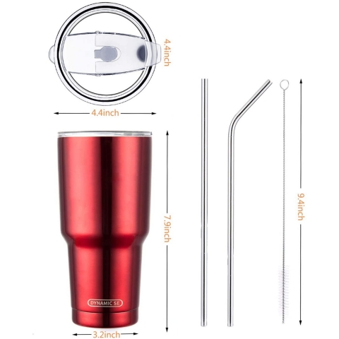 DS 880ml Paslanmaz �elik Termos (K�rm�z�)