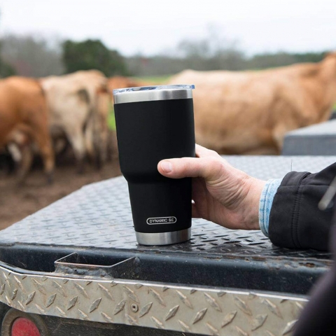 DS 880ml Paslanmaz �elik Termos (Siyah)