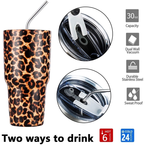 DS 880ml Paslanmaz �elik Termos (Leopar)