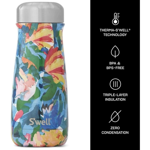 S'well Stainless Paslanmaz elik Termos (iekli) (480ml)
