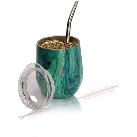 Kalmateh Yerba Mate Paslanmaz elik Termos (230ml)(Turquoise)