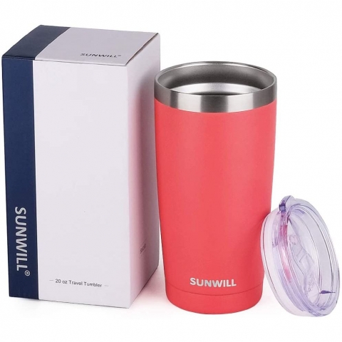 SUNWILL Paslanmaz elik Termos(Coral)(590ml)