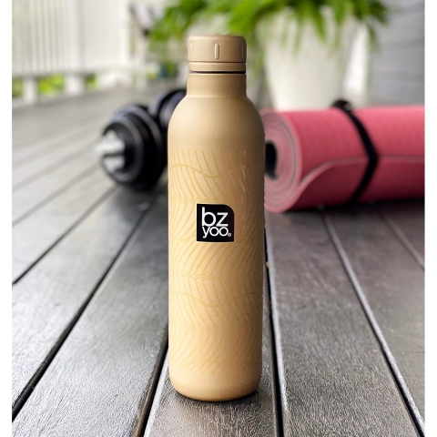 bzyoo H2GO Yaltml Paslanmaz elik Termos(Gold)(500ml)