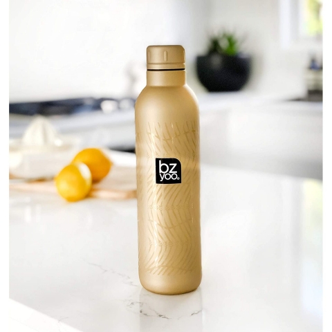 bzyoo H2GO Yaltml Paslanmaz elik Termos(Gold)(500ml)
