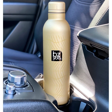 bzyoo H2GO Yaltml Paslanmaz elik Termos(Gold)(500ml)