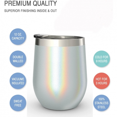 CHILLOUT LIFE Paslanmaz elik Termos(2 Adet)(340ml)(Holographic)