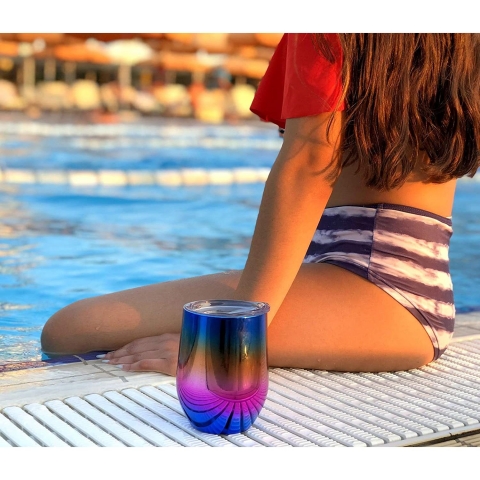 CHILLOUT LIFE Paslanmaz elik Termos(2 Adet)(340ml)(Rainbow)