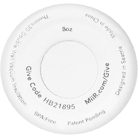 MiiR Paslanmaz elik Termos (Beyaz)(340ml)