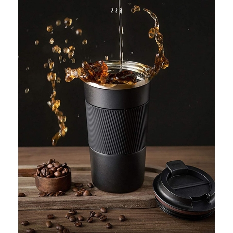 SYJAN HOME Paslanmaz �elik Termos (Siyah)(510ml)