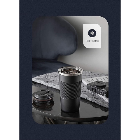 SYJAN HOME Paslanmaz �elik Termos (Siyah)(510ml)