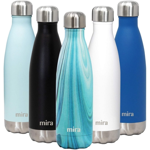 MIRA Paslanmaz elik Su iesi (Teal Granite)(500ml)