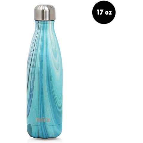 MIRA Paslanmaz elik Su iesi (Teal Granite)(500ml)