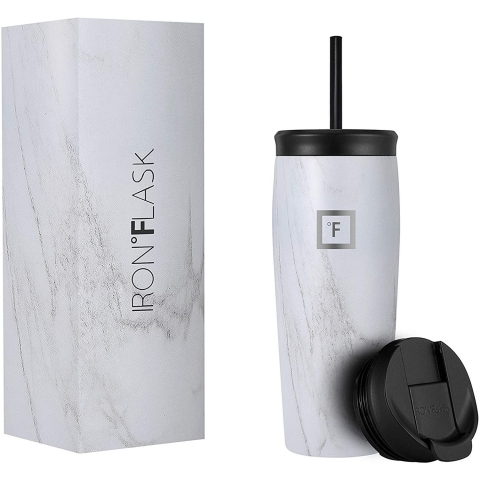 IRON FLASK Nomad Paslanmaz elik Termos (590ml)(Marble)