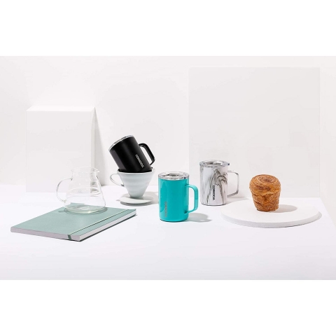 Corkcicle Paslanmaz elik Termos Kupa(Gloss Turquoise)(480ml)