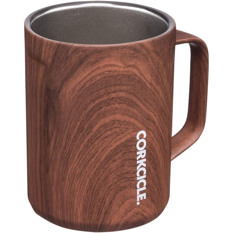 Corkcicle Paslanmaz elik Termos Kupa (Walnut Wood)(480ml)