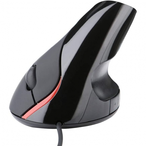 ANMAIKER USB Vertical Ergonomik Mouse (Siyah)