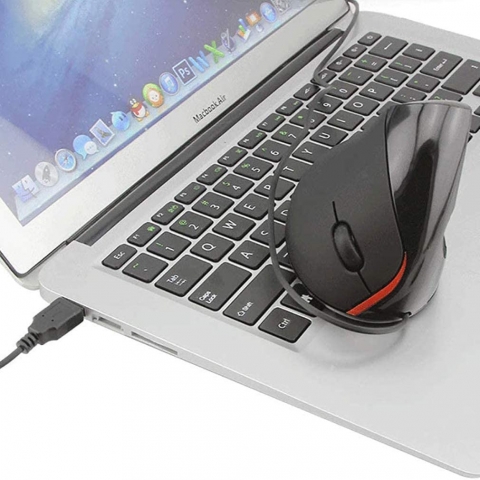 ANMAIKER USB Vertical Ergonomik Mouse (Siyah)
