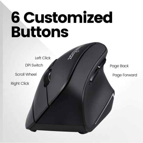 Perixx Bluetooth Vertical Mouse (Siyah)