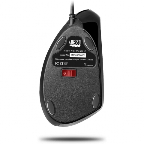 Adesso USB Vertical Ergonomik Mouse Sa El (Siyah)