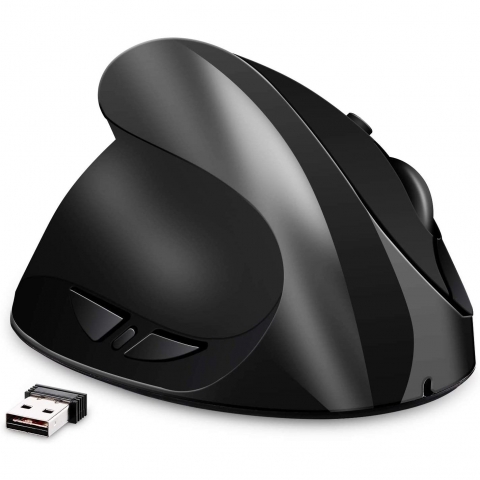 AURTEC Bluetooth Vertical Ergonomik Mouse (Siyah)