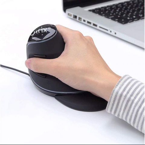 eirix Kablolu Vertical Ergonomik Mouse (Siyah)