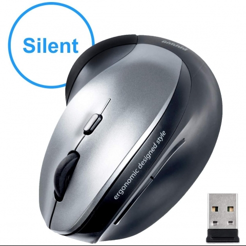 SANWA Bluetooth Vertical Ergonomic Mouse (Siyah)
