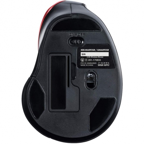 SANWA Bluetooth Vertical Ergonomic Mouse (Siyah)