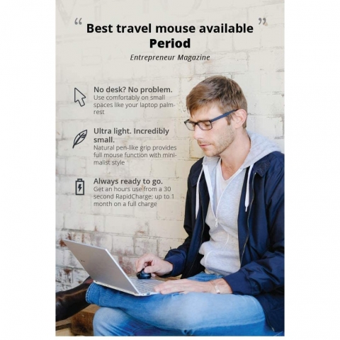 Swiftpoint Bluetooth Dikey Ergonomik Mouse (Siyah-Gri)