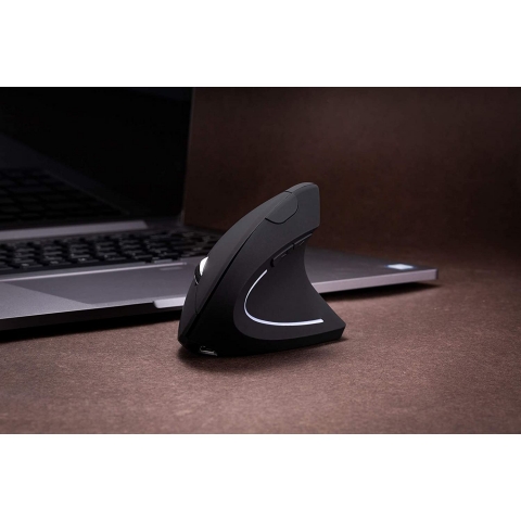 HUILINMEI Bluetooth Dikey Ergonomik Mouse (Siyah)