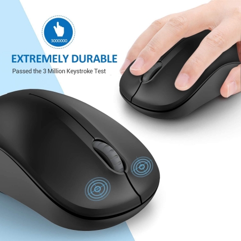NexiGo Bluetooth Optik Ergonomik Mouse (Siyah)
