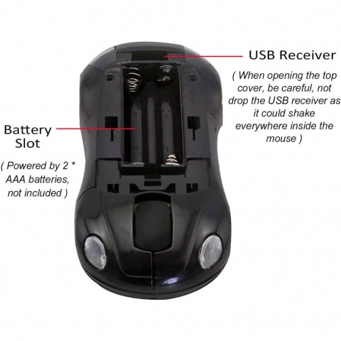 CHUYI Bluetooth Araba Mouse (Siyah)