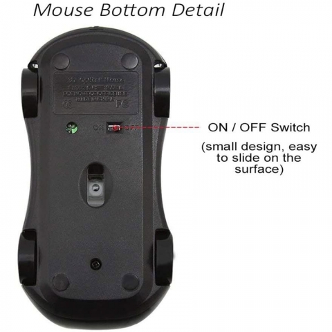 CHUYI Bluetooth Araba Mouse (Siyah)