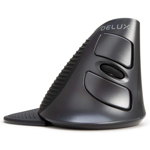 DELUX Classic Ergonomic Vertical Mouse (1600DPI)(Siyah)