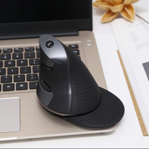 DELUX Classic Ergonomic Vertical Mouse (1600DPI)(Siyah)