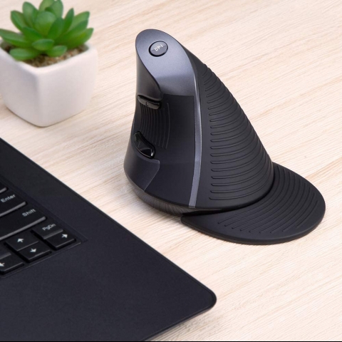 DELUX Classic Ergonomic Vertical Mouse (1600DPI)(Siyah)