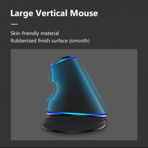 Delux Kablolu Ergonomik Vertical Mouse (1600DPI)