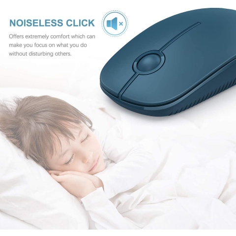 Jelly Comb 2.4GHz Wireless Bluetooth Mouse (Lacivert)