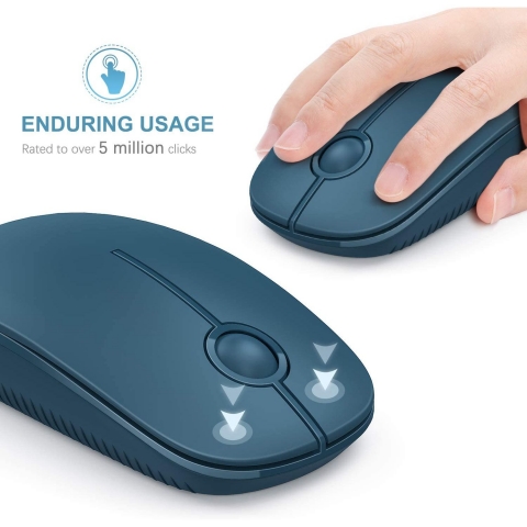 Jelly Comb 2.4GHz Wireless Bluetooth Mouse (Lacivert)