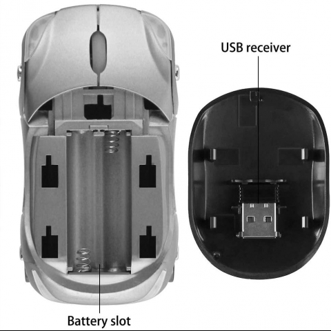 Usbkingdom 2.4GHz Wireless Mouse (Araba)(G�m��)(1600DPI)