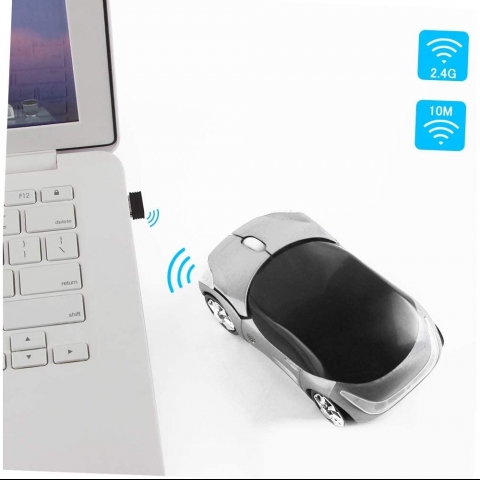 Usbkingdom 2.4GHz Wireless Mouse (Araba)(G�m��)(1600DPI)