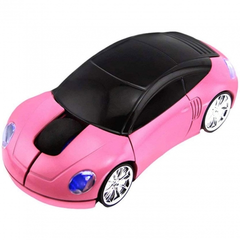 CHUYI Wireless Optik Araba Mouse (Pembe)